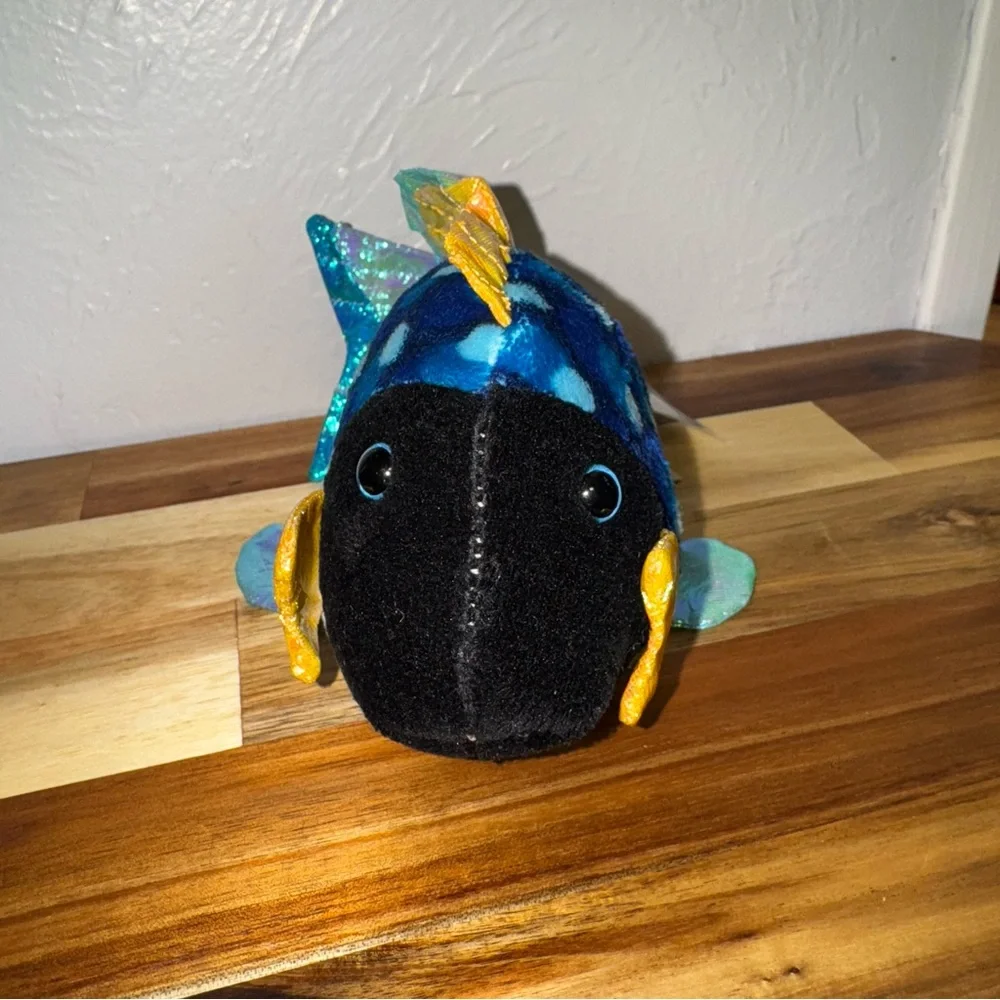 Webkinz Lil’Kinz Blue TriggerFish HS526 Stuffed Animal W New Unused Sealed Code